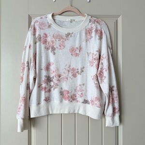 Z Supply Floral Print Sweatshirt